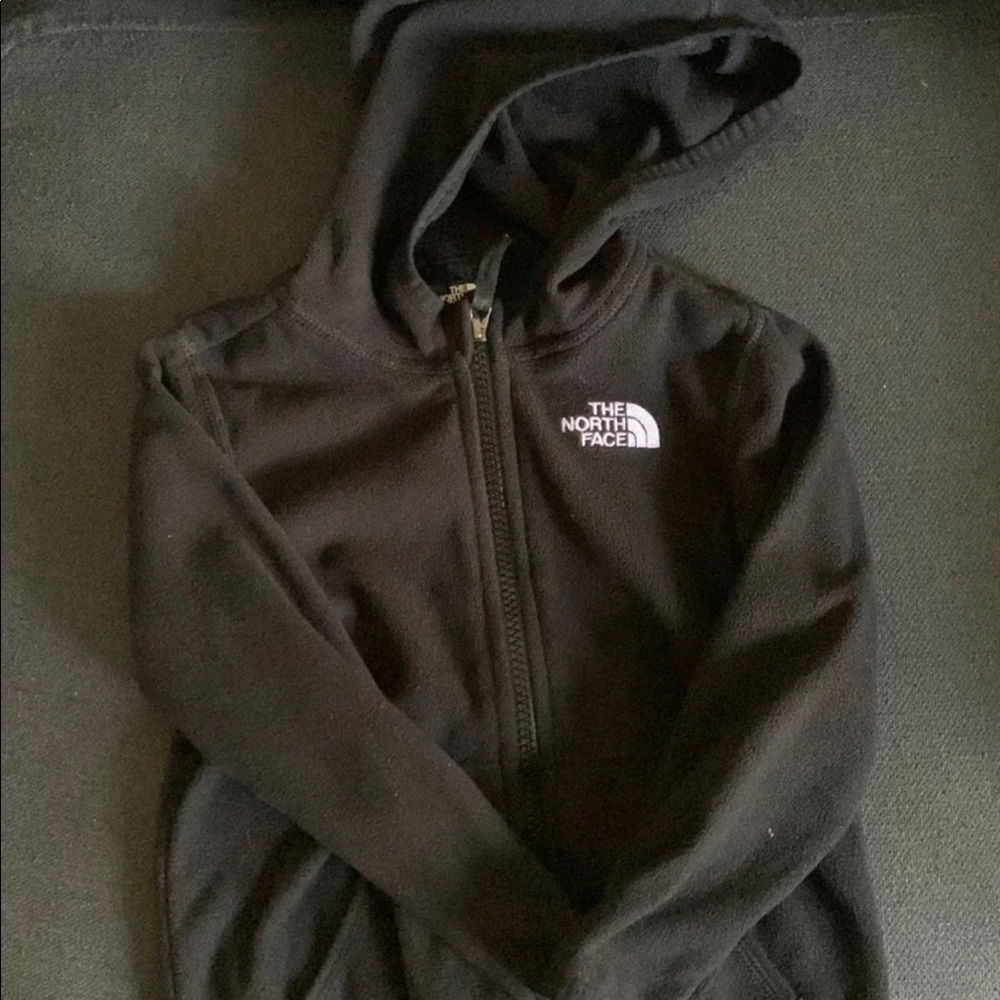 18-24M The North Face black fleece with hoodie